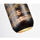 preview thumbnail 4 of 5, Akeno Matte Black/Gold 1-light Pendant