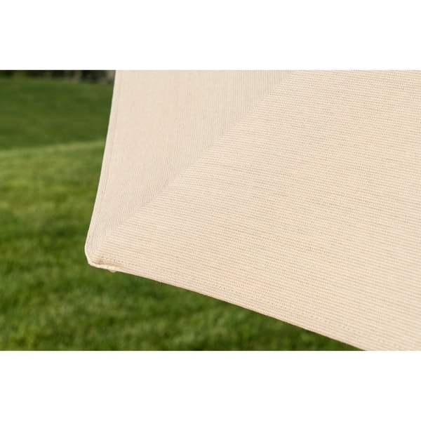 Shop Black Friday Deals On Ace Evert Inc Beige Sunbrella Fabric 9 Inch Auto Tilt Market Umbrella Overstock 28111249