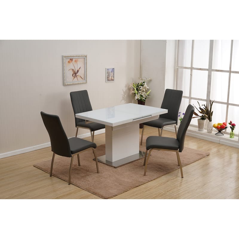 Somette Welma Glass Top Dining Set