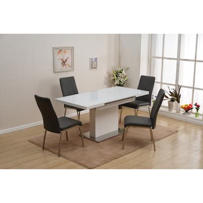 Somette Welma Glass Top Dining Set