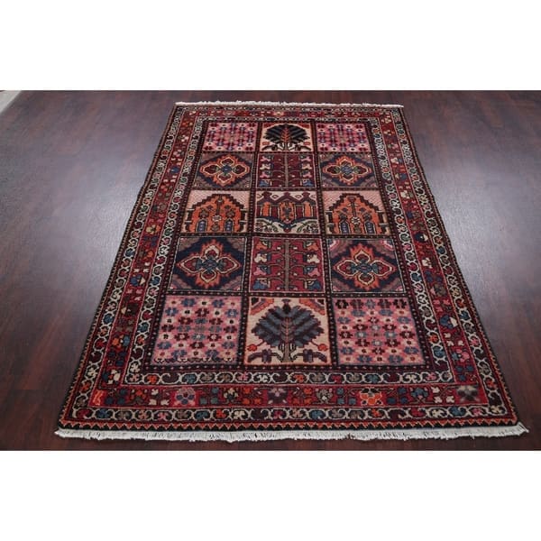 Vintage 5x6 Bakhtiari Persian Patchwork Hand Knotted Wool Area Rug 6 4 X 4 6 Overstock 28115055 Our collection of rugs includes modern colors and patterns made of wool, silk, natural fiber, hemp, jute, leather, sisal and cotton. vintage 5x6 bakhtiari persian patchwork