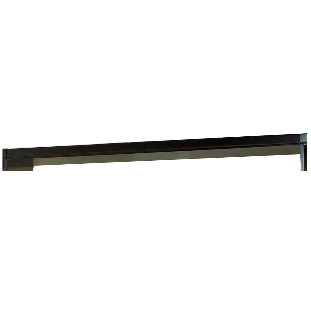 Sleek Rectangular Wooden Bridge, Black - Overstock - 28115067