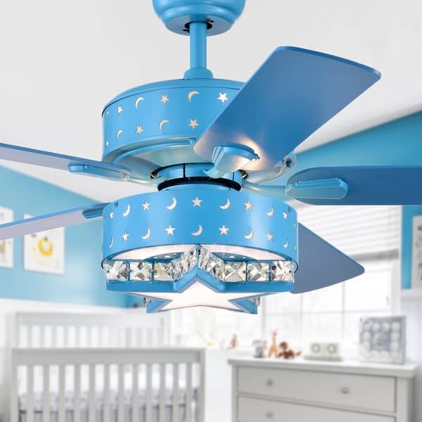 Shop Funder 52 Inch Star Crescent Childrens Room Lighted Ceiling