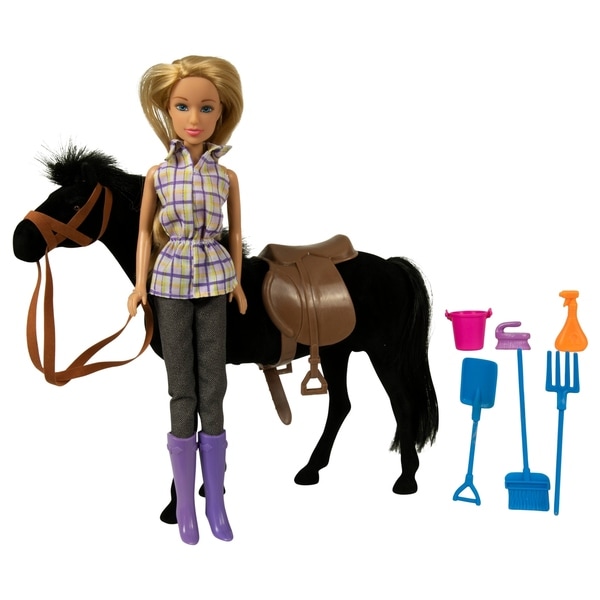 horse and doll set