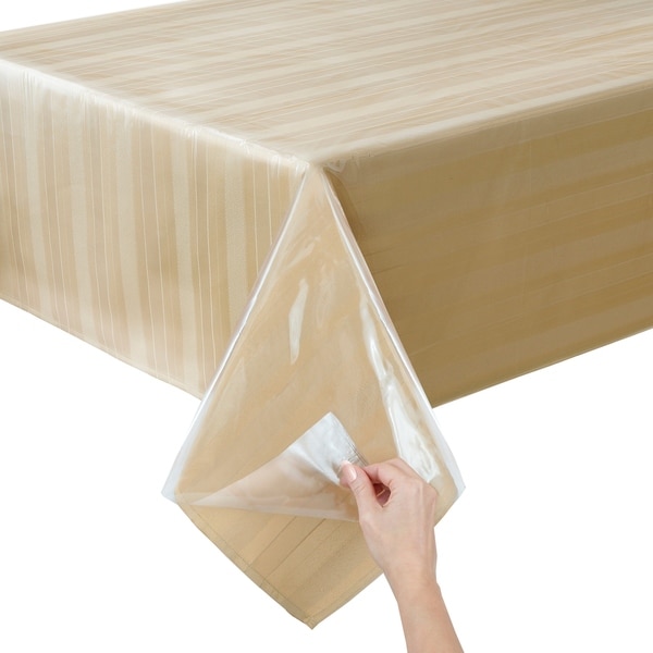 Clear Vinyl Free Tablecloth Protector Overstock 28116216