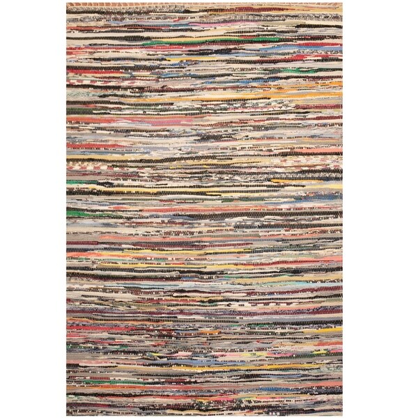 Handmade One-of-a-Kind Wool Kilim (India) - 4' x 6'