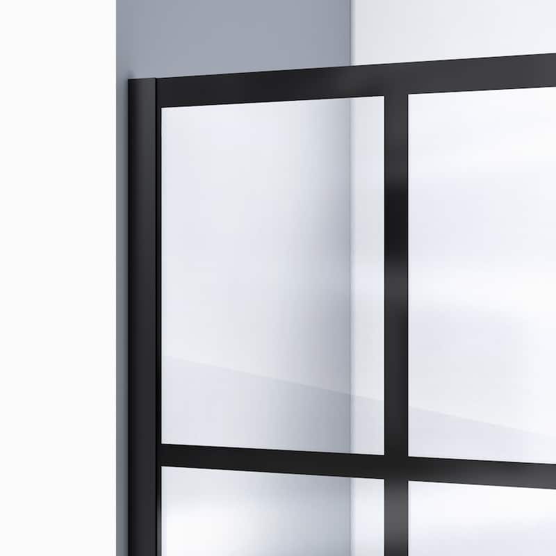 DreamLine Unidoor Toulon 34 in. D x 34 in. W x 72 in. H Frameless Hinged Shower Enclosure - 34.38" x 33.88"