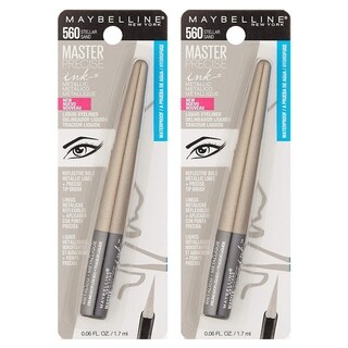Maybelline Master Precise Ink Metallic Liquid Eyeliner #560 Stellar Sand (2 Pack)