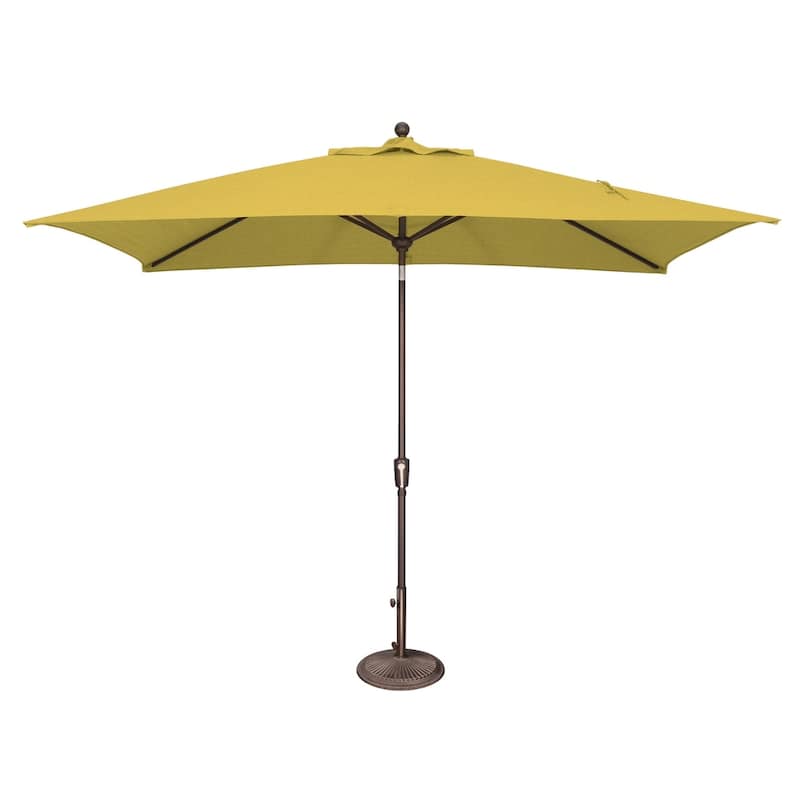 SimplyShade Catalina 10-foot Rectangle Push Button Tilt Umbrella - Lemon