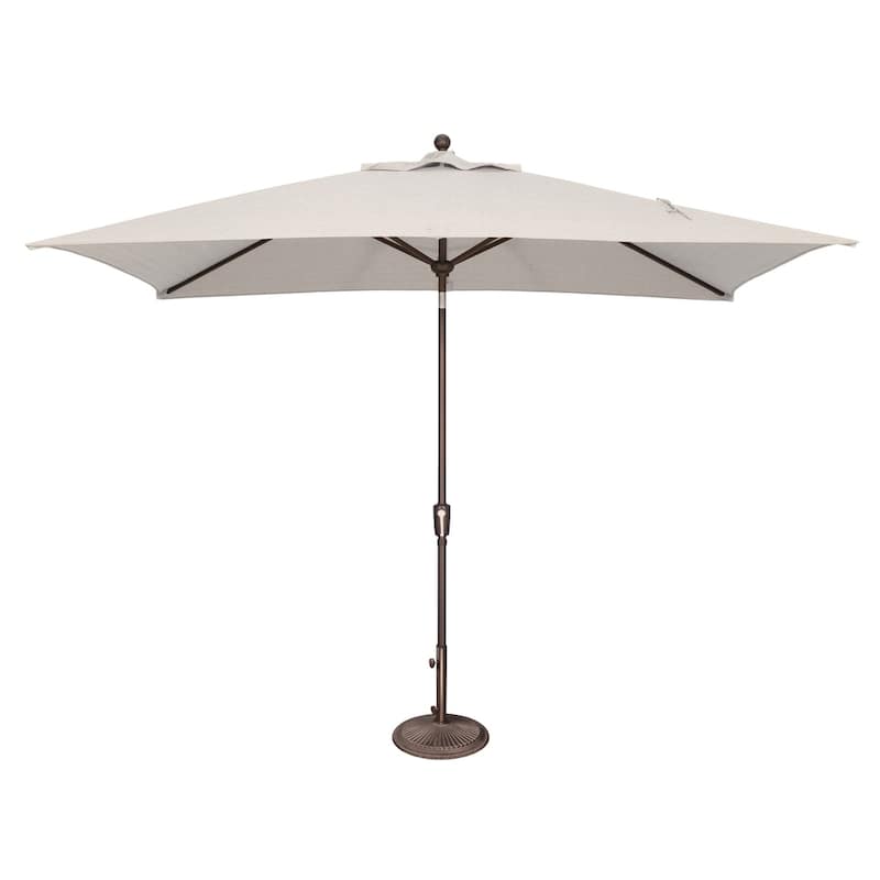 SimplyShade Catalina 10-foot Rectangle Push Button Tilt Umbrella - Natural