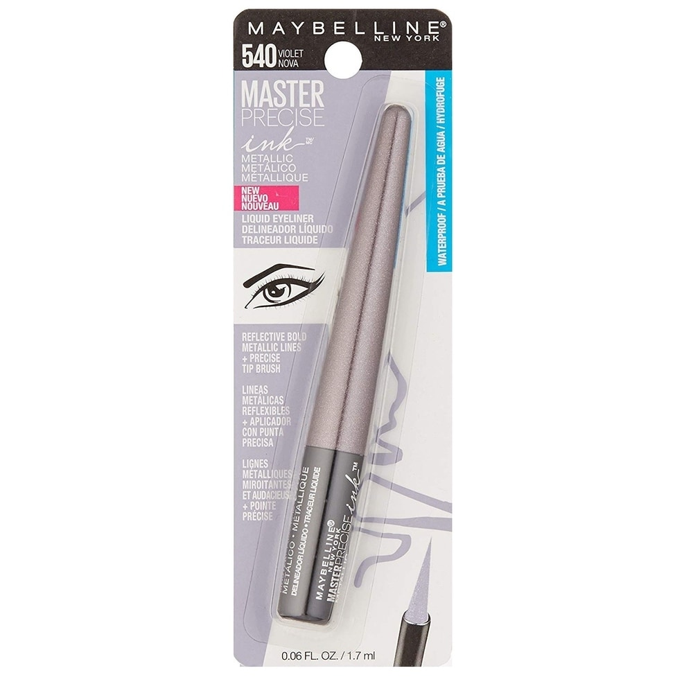 Maybelline Master Precise Ink Metallic Liquid Eyeliner #540 Violet Nova (1 Pack)