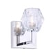 preview thumbnail 5 of 12, Woodbridge Lighting Candice 1-light Bath/ Wall Hexagonal Crystal - Seeded