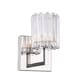 preview thumbnail 1 of 12, Woodbridge Lighting Candice 1-light Bath/ Wall Swizzle Stick Cylinder - Clear