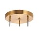 preview thumbnail 6 of 5, Woodbridge Lighting 21124CBR Regent Park 3-light Cluster Pendant