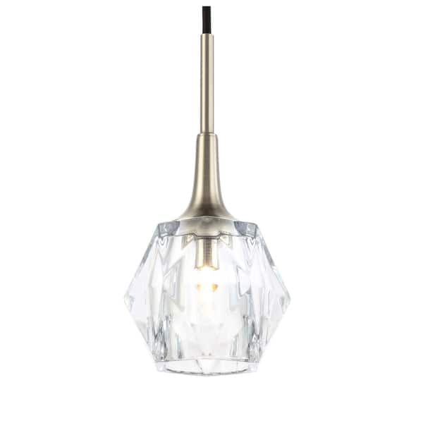 slide 6 of 9, Woodbridge Lighting Regent Park Mini-pendant Clear - Hexagonal Crystal