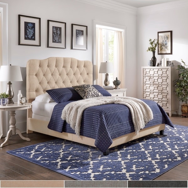 Copper Grove Gandersheim Adjustable Diamond-tufted Camel-back Bed. Opens flyout.