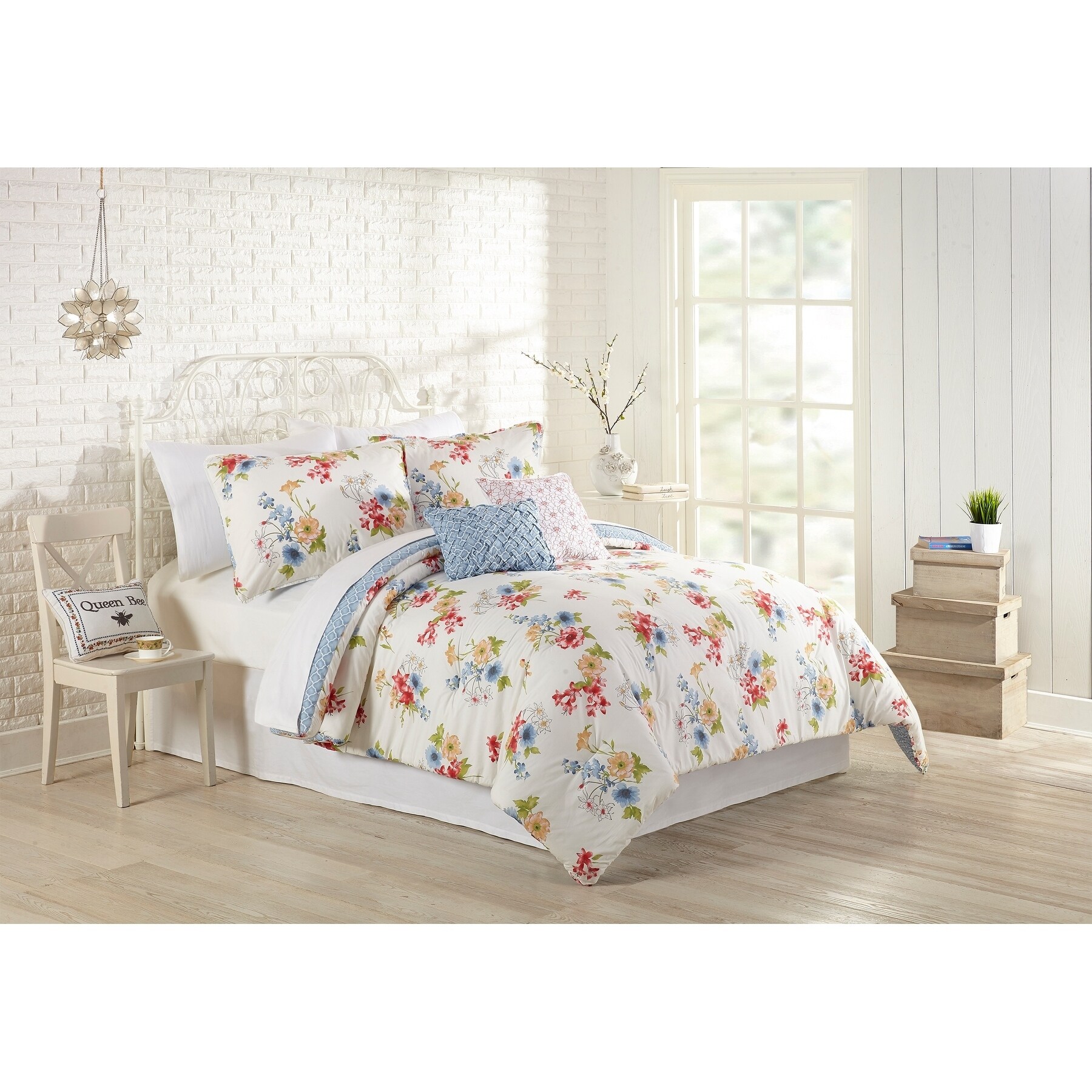 Shop Mary Jane Farm Primavera Queen Comforter Set 5 Pieces Free