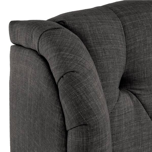 Shop Copper Grove Kalynivka Adjustable Tufted Wingback Bed On