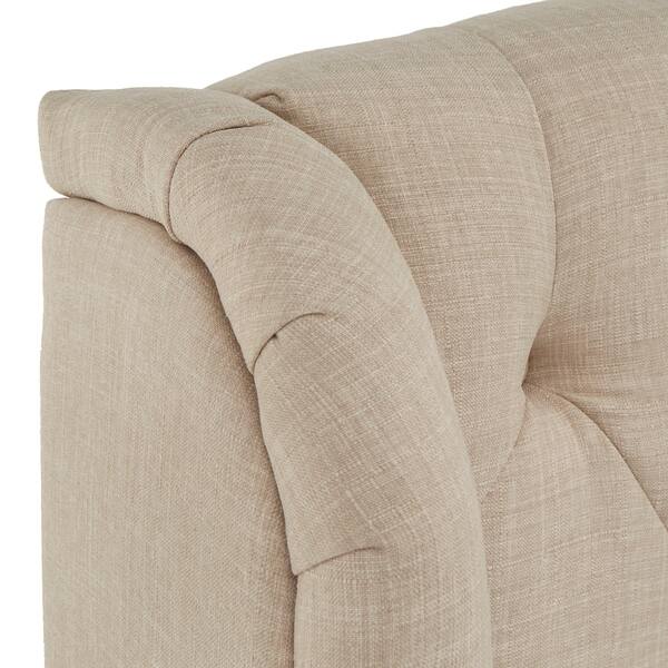 Shop Copper Grove Kalynivka Adjustable Tufted Wingback Bed On