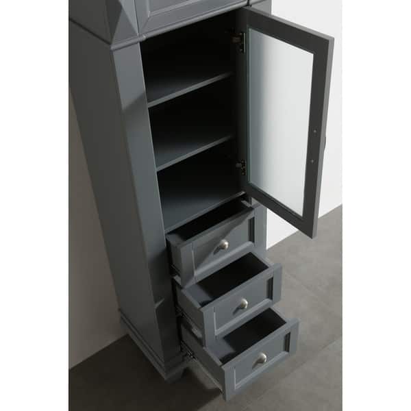 Hudson 20 Linen Cabinet In Gray 28116644 Hudson 20 Linen Cabinet In Gray