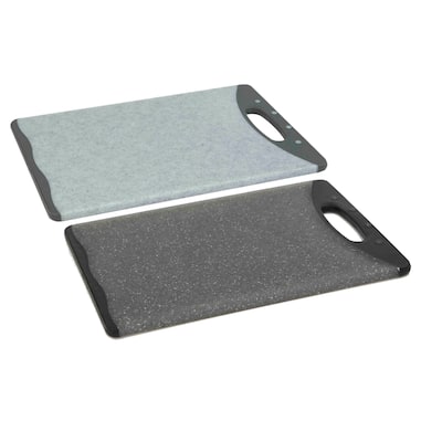 Double Sided 8" x 11.5" Granite Plastic Cutting Board