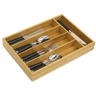 Bamboo Cutlery Tray - Bed Bath & Beyond - 28116797