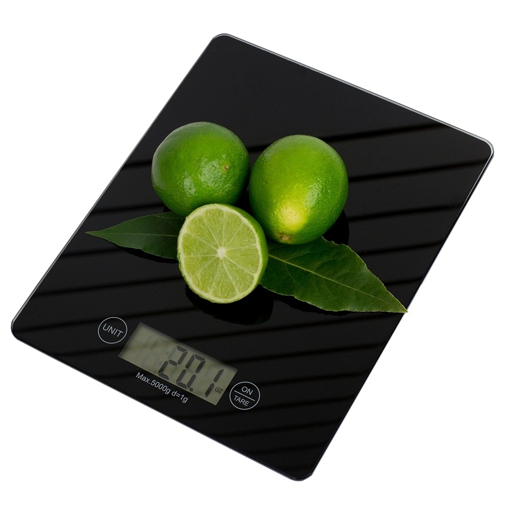 Mainstays Slim Digital Kitchen Scale, Food Scale with Tempered Glass  Platform, B