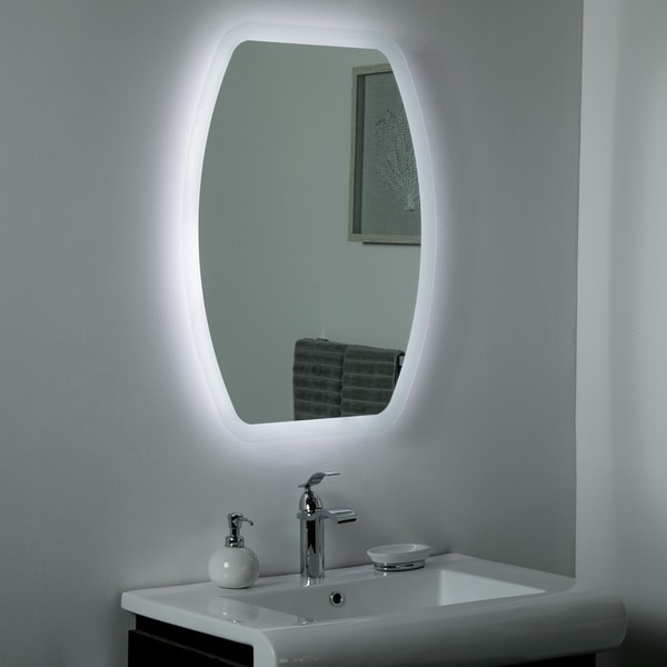 Lexy LED Bathroom & Selfie Mirror 31.5x 23.6in Vanity Mirror - Silver - 31.5x23.6x1