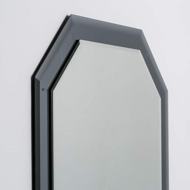 Grella Frameless Wall Mirror 31.5 x 23.6in Bathrooom Mirror - Silver - 31.5x23.6x.5