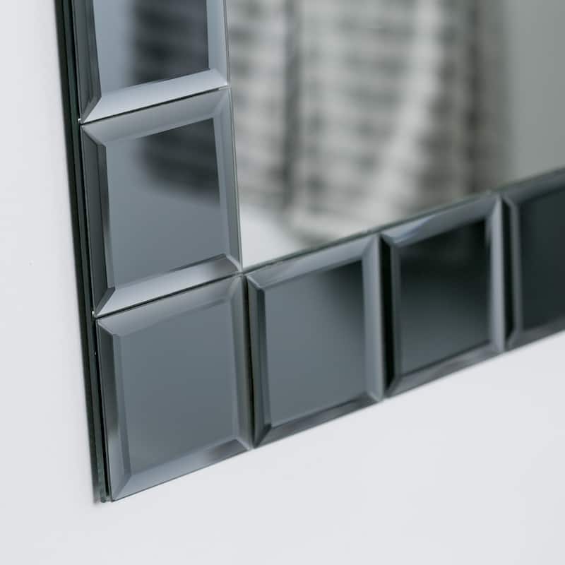 SilverLake Large Frameless Mirror 31.5 x 23.6in Wall Mirror - Silver - 31.5x23.6x.5