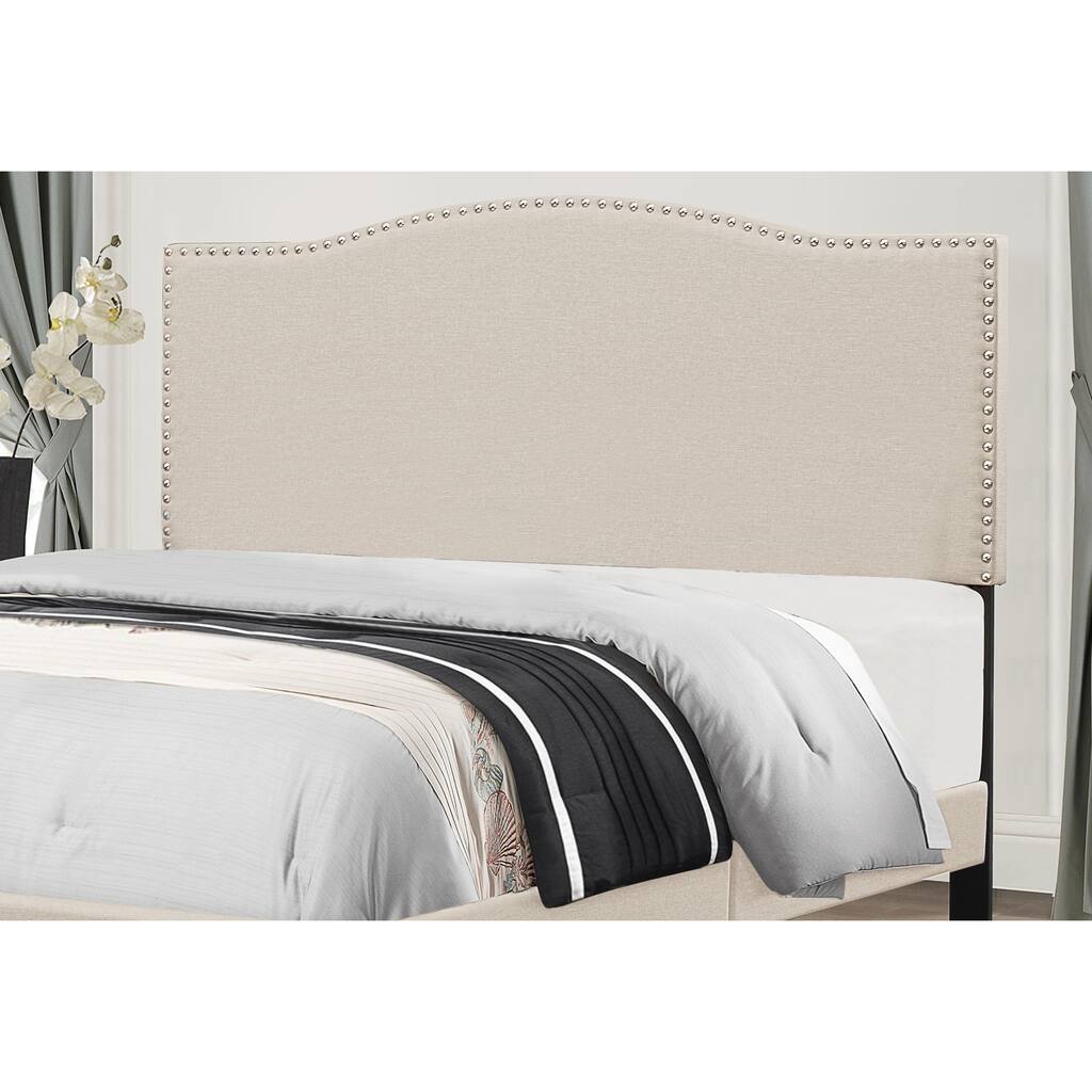 Copper Grove Durkheim Linen Headboard with Bed Frame