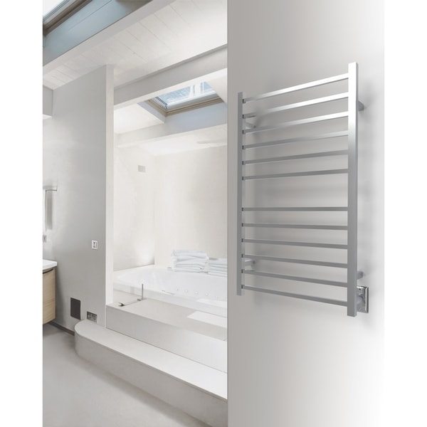 Radiant Square Large Hardwired 12 Bar Towel Warmer