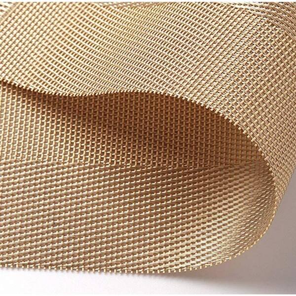 Shop Woven Vinyl Insulation Placemat Table Mats Set Of 6 Gold 18