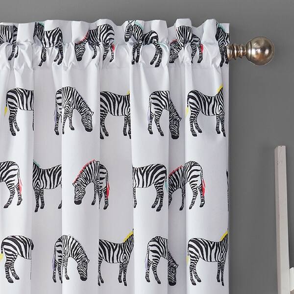 Shop Waverly Spree Zebra Crossing Blackout Window Curtain Free