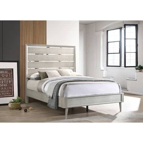 Silver Orchid Baird Metallic Sterling Panel Bed