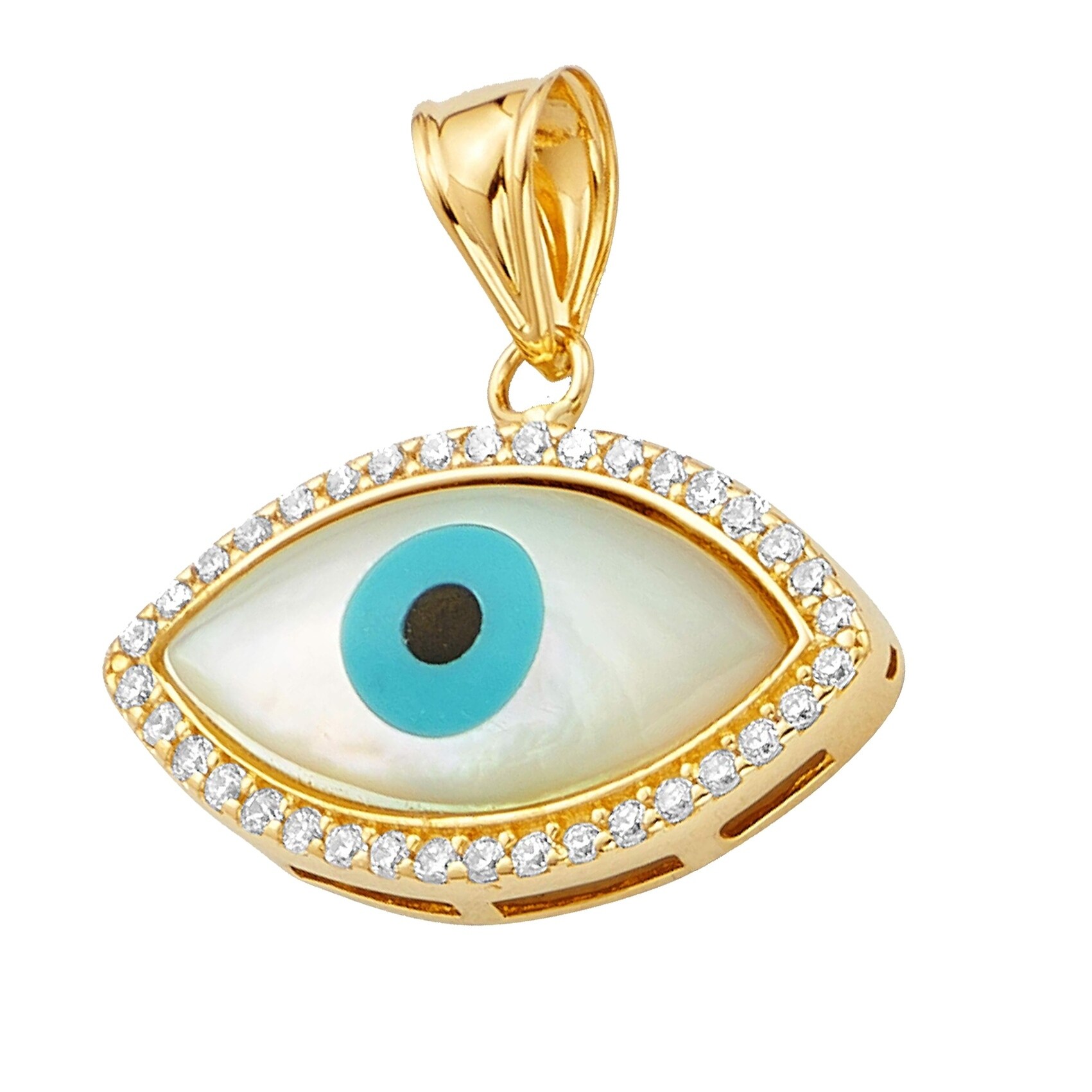 12mm x 20mm 14k Yellow Gold Mom Pendant