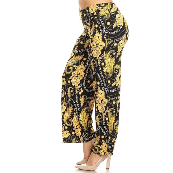 Shop White Mark Women S Printed Plus Size Palazzo Pants On Sale