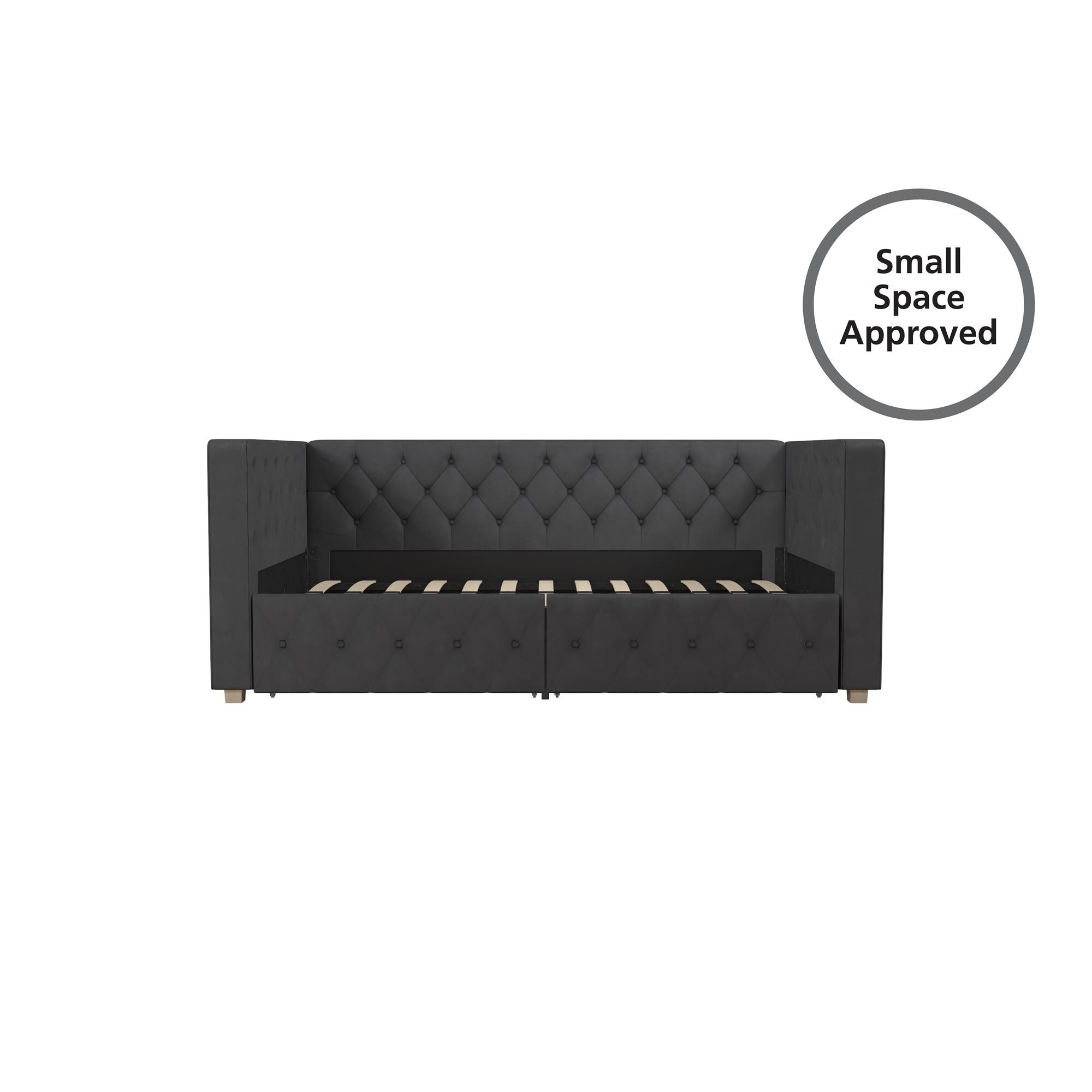CosmoLiving by Cosmopolitan Charlotte Upholstered Daybed with Storage Bed Bath Beyond 28118016