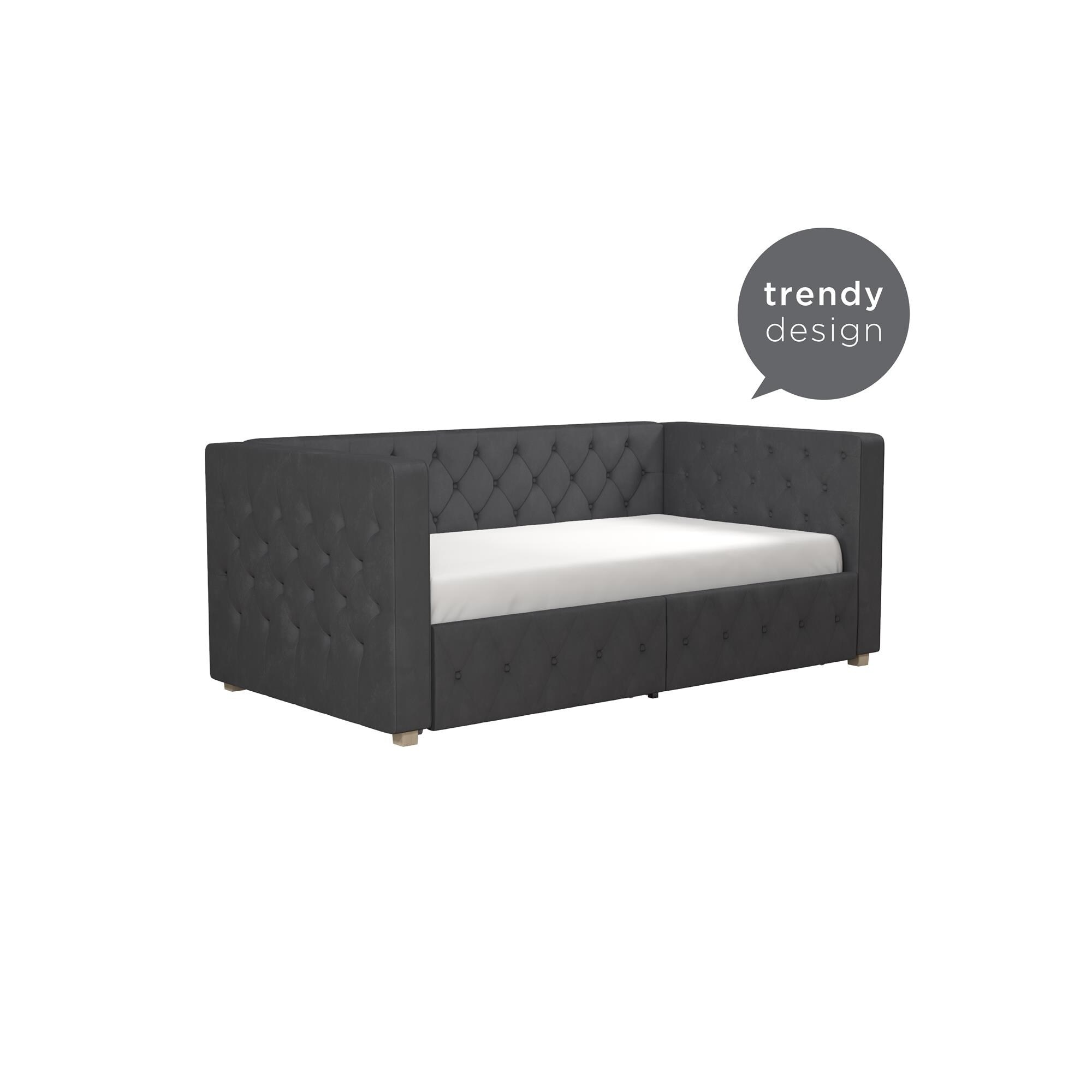 Cosmoliving by cosmopolitan charlotte upholstered daybed with storage hotsell