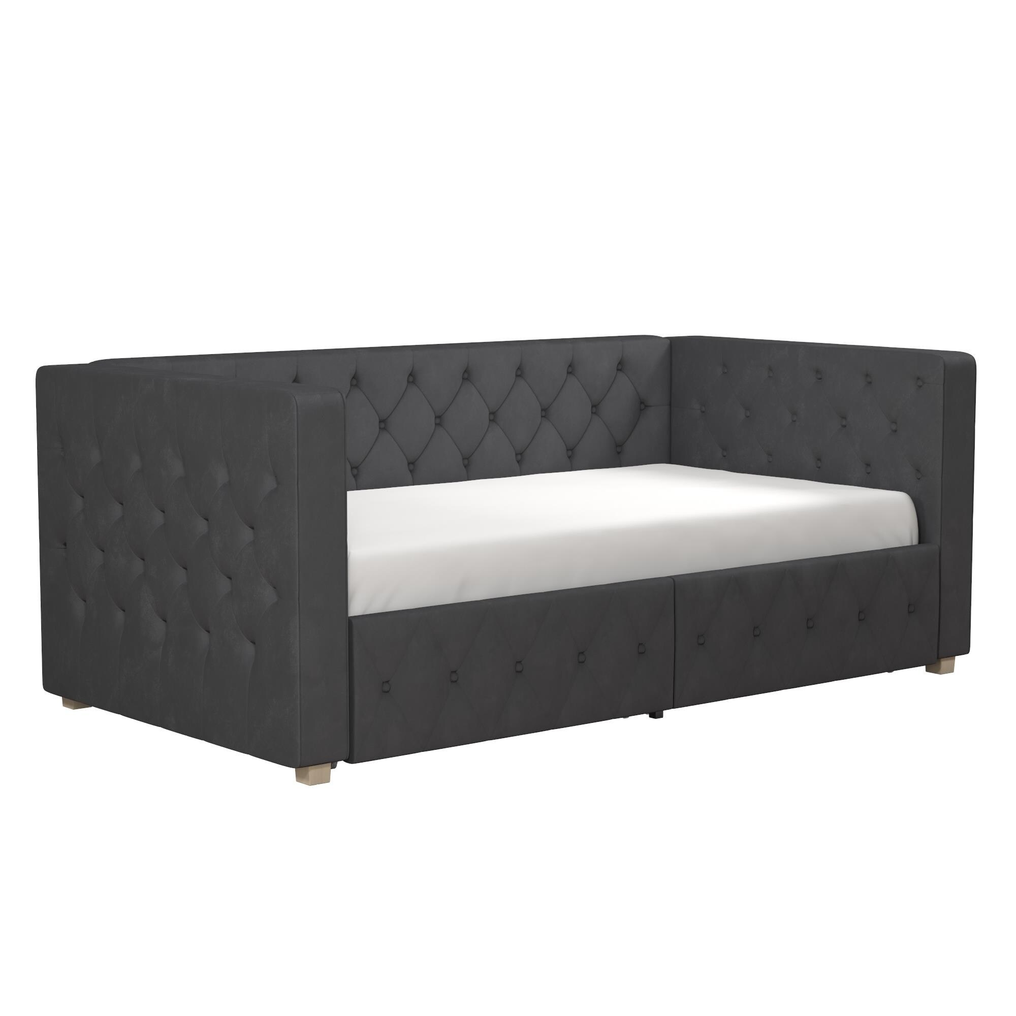 Cosmoliving by cosmopolitan charlotte upholstered daybed with storage discount
