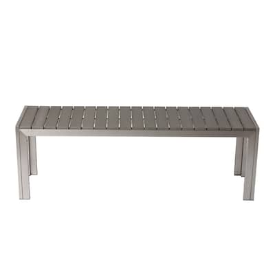 Gulick Grey Aluminum Bench by Havenside Home