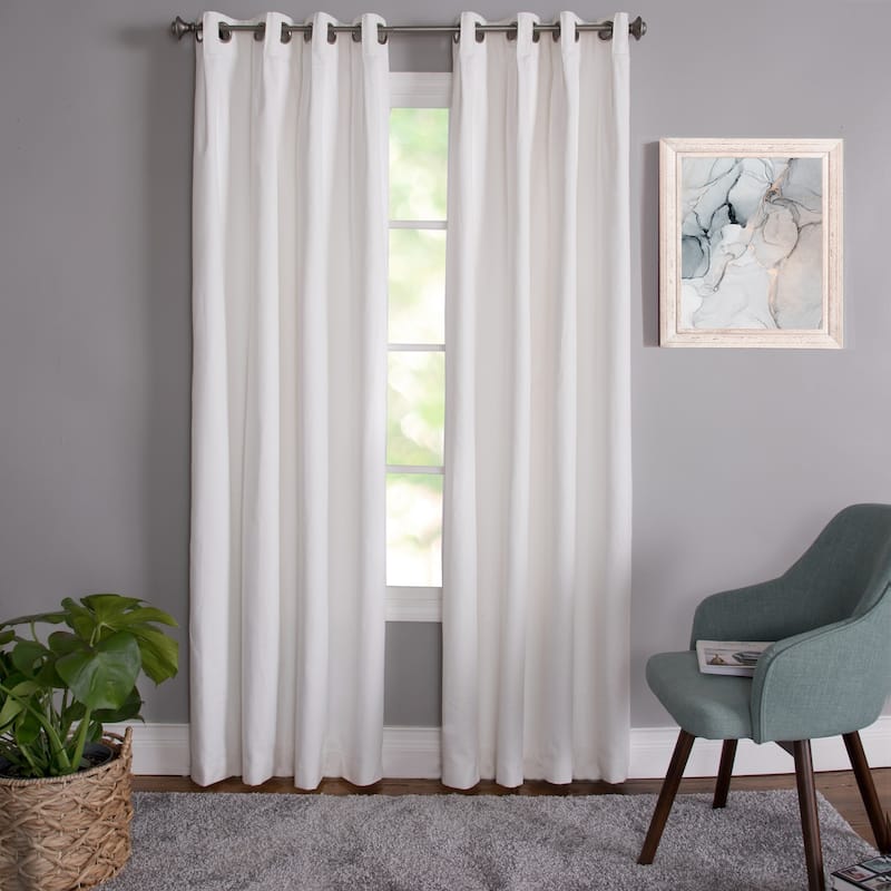 Miller Curtains CLAUDE Grommet-Top Panel - 40"x84" - CREAM