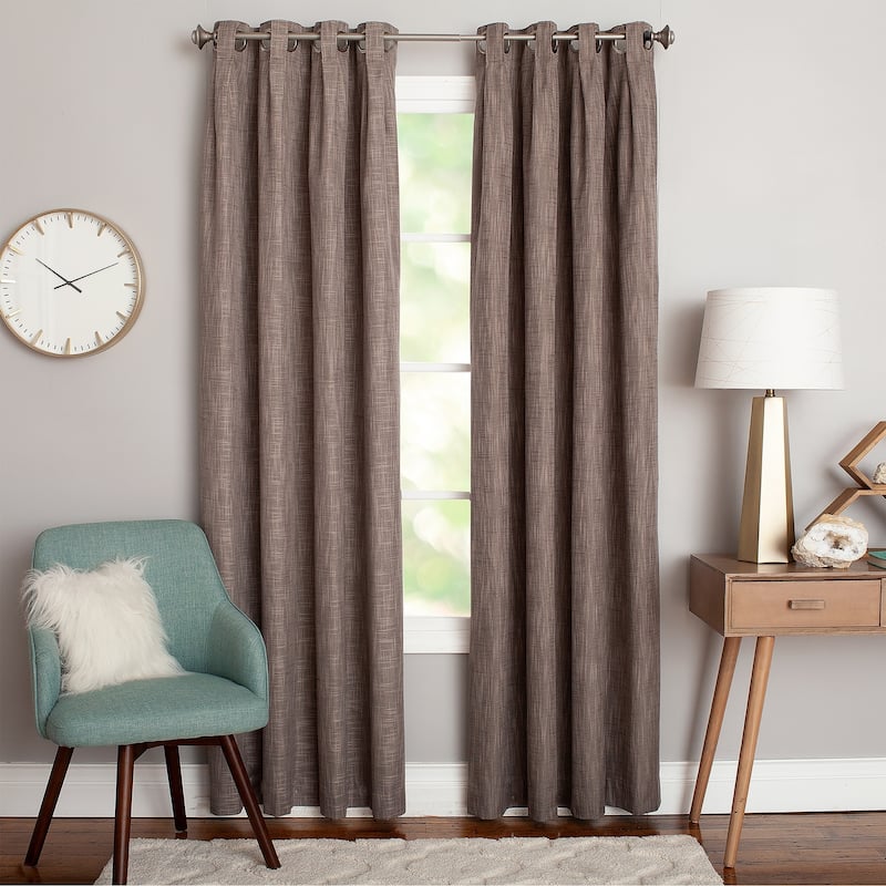 Miller Curtains CLAUDE Grommet-Top Panel - 40"x95" - SAND
