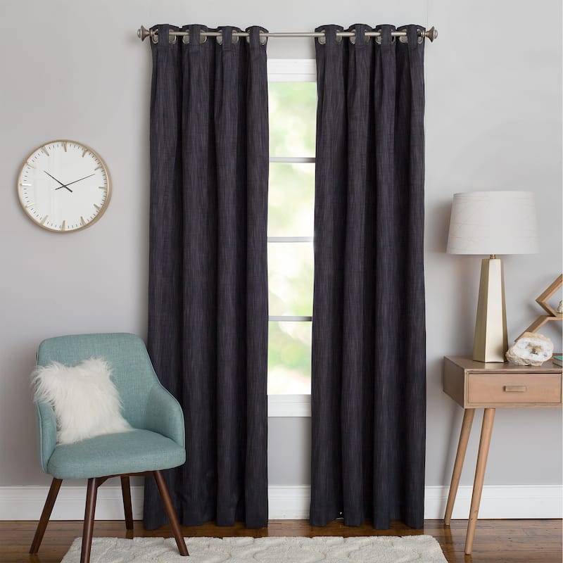 Miller Curtains CLAUDE Grommet-Top Panel - 40"x84" - OCEAN