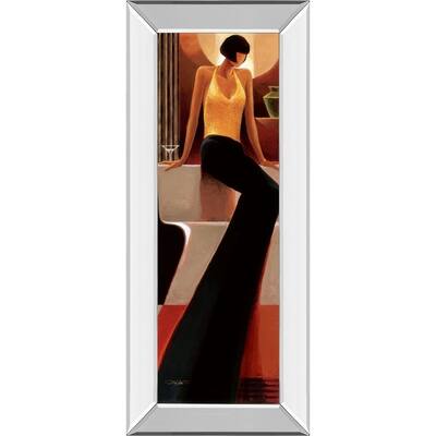 18 in. x 42 in. "Mystique" By Keith Mallet Mirror Framed Print Wall Art