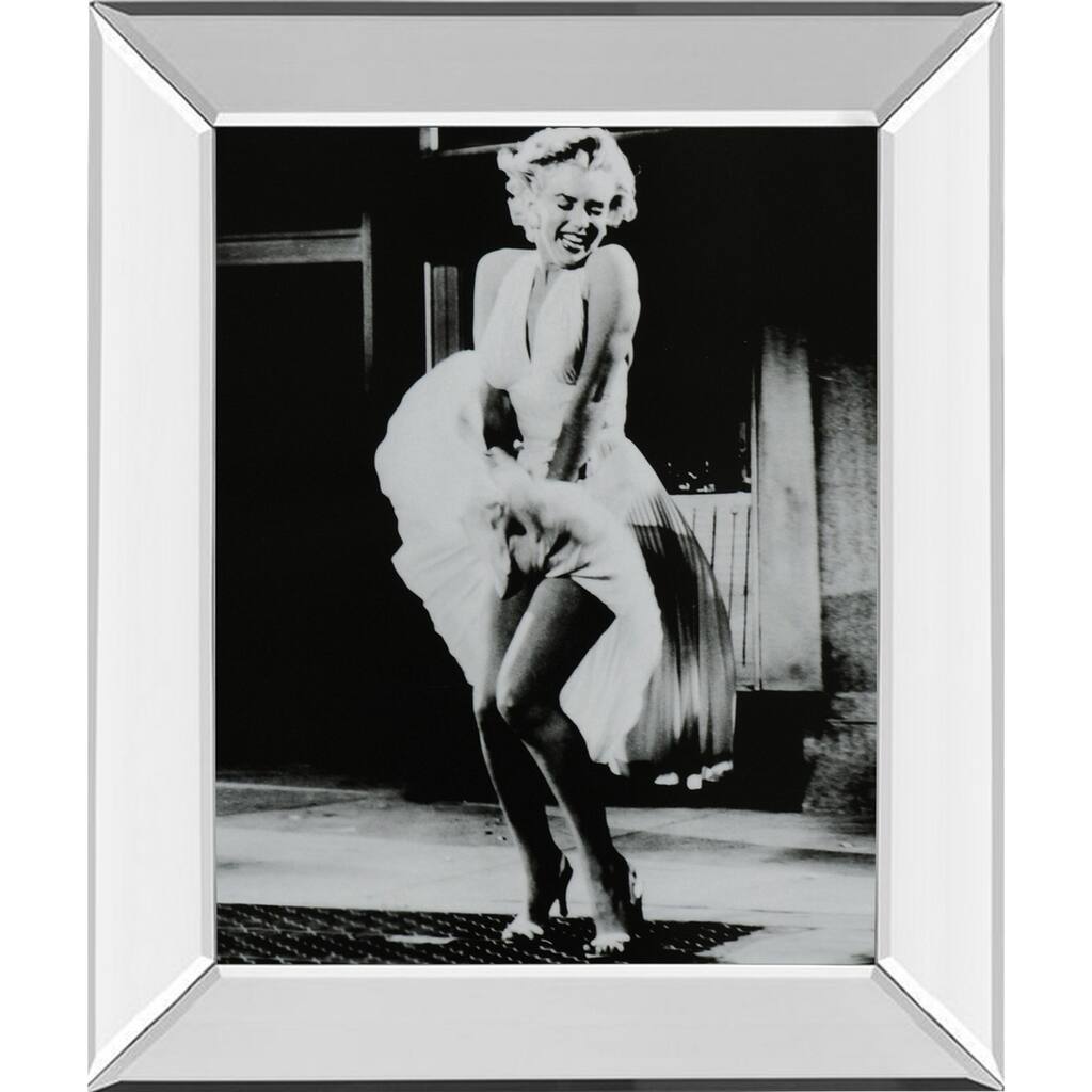 22 in. x 26 in. "Marilyn Monroe" Mirror Framed Print Wall Art