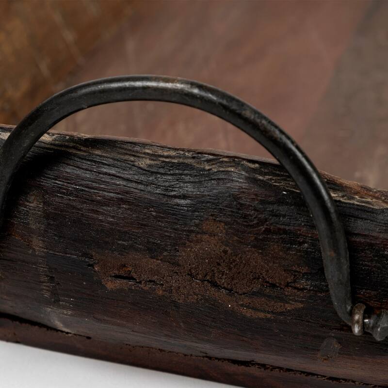 Durone Brown Wooden Live Edge Serving Trays (Set of 2) - Small