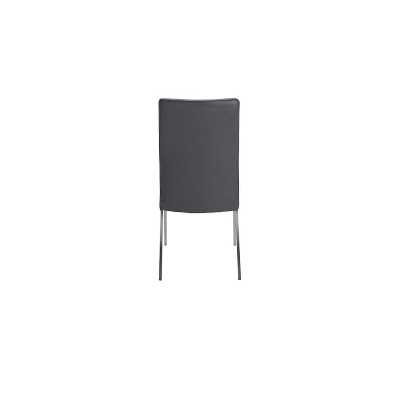Somette Welma Gray Channel Back Side Chair, Set of 2