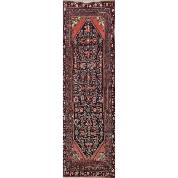 One-Of-A-Kind Malayer Persian Vintage Hand-Knotted Oriental Runner Rug - 11'2" x 3'4" Runner