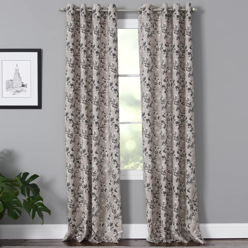 Miller Curtains VANESSA Grommet-Top Panel - 50"x63" - TAUPE